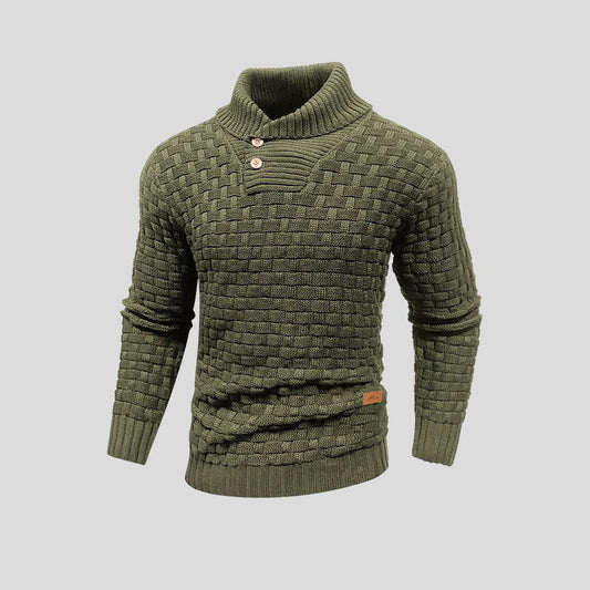 Milan | Herren Strickpullover mit Knopfleiste