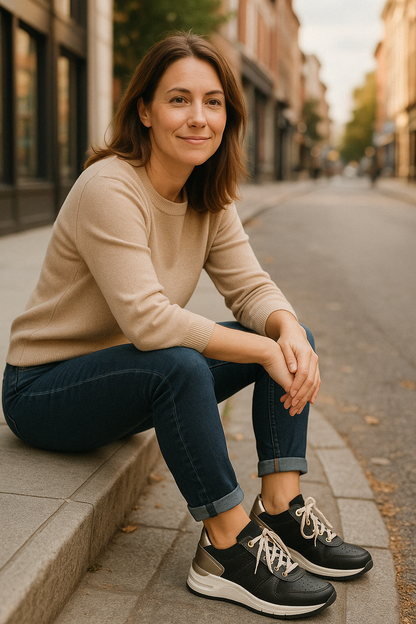 Linnea | Bequeme Sneaker mit Reißverschluss für Damen