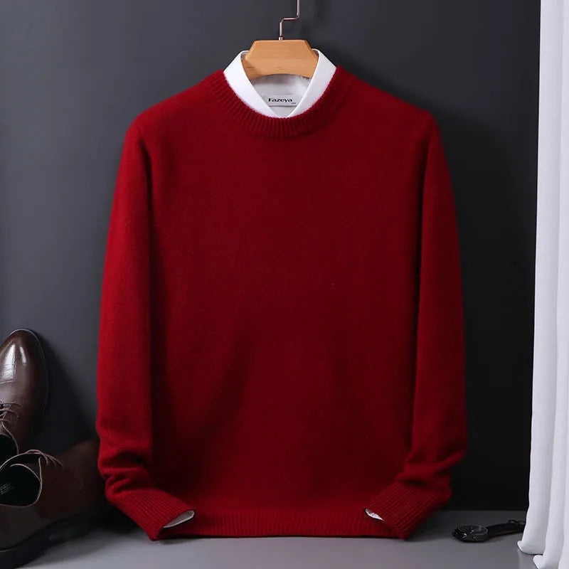 Soren | Herren gerippter Langarm Pullover Freizeit