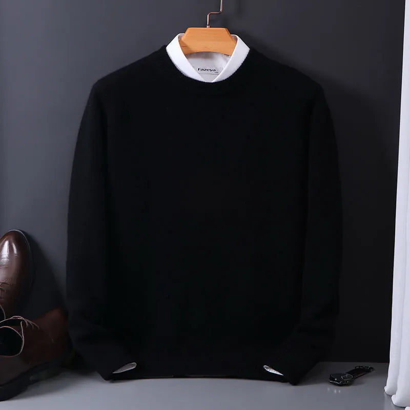 Soren | Herren gerippter Langarm Pullover Freizeit