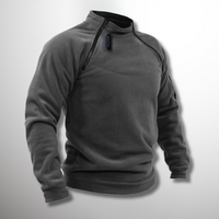 Theo | Herren Viertelzip Pullover Stehkragen Gerippt