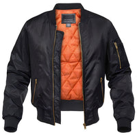 Theron | Herren Bomberjacke mit Stehkragen und Teddyfutter