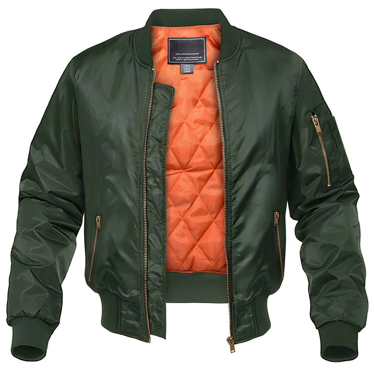 Theron | Herren Bomberjacke mit Stehkragen und Teddyfutter