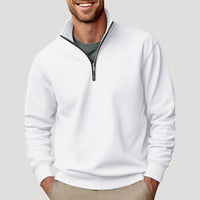 Bram | Herren Strukturierter Pullover mit Reißverschluss