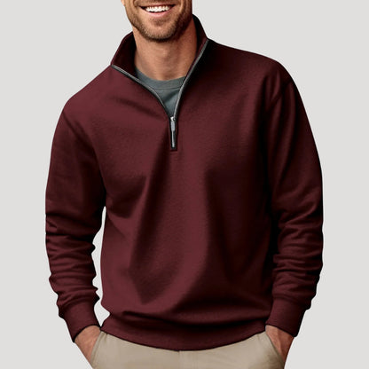 Giselle | Herren Strukturierter Pullover mit Reißverschluss