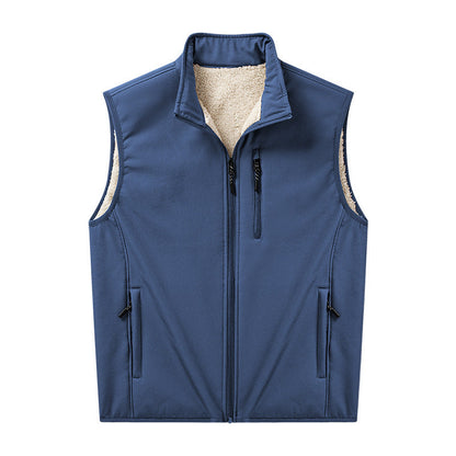 Boris | Herren Softshell-Weste mit Stehkragen und Reißverschluss
