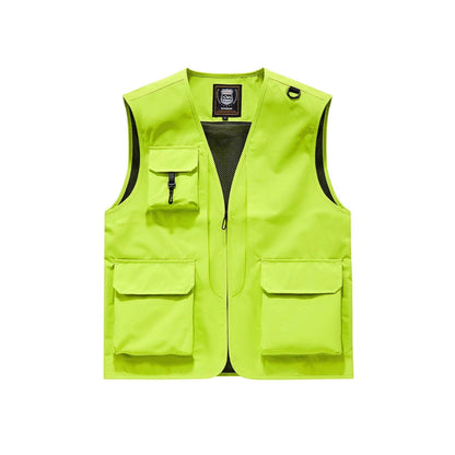 Bjorn | Herren Multifunktionale Utility-Weste mit Mehrfachtaschen