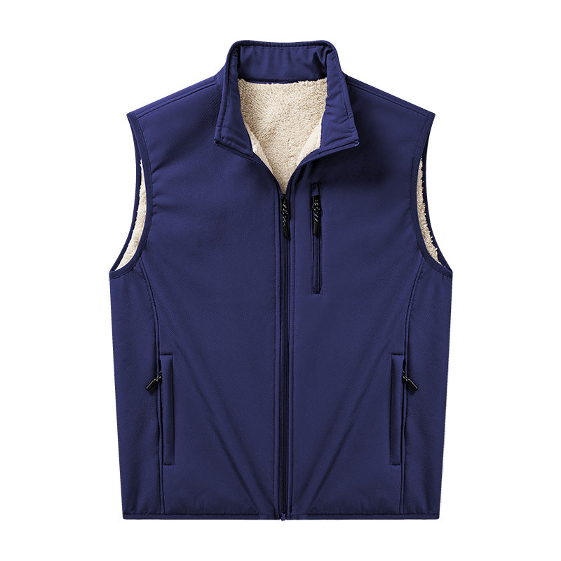 Boris | Herren Softshell-Weste mit Stehkragen und Reißverschluss