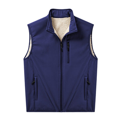 Boris | Herren Softshell-Weste mit Stehkragen und Reißverschluss