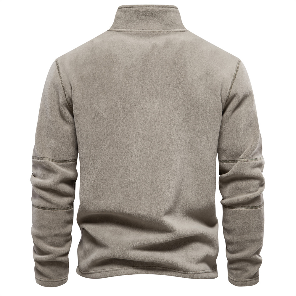 Stefan | Herren Sweatshirt mit Stehkragen und Reißverschluss