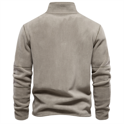 Stefan | Herren Sweatshirt mit Stehkragen und Reißverschluss