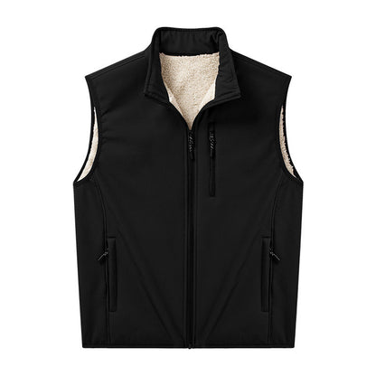 Boris | Herren Softshell-Weste mit Stehkragen und Reißverschluss