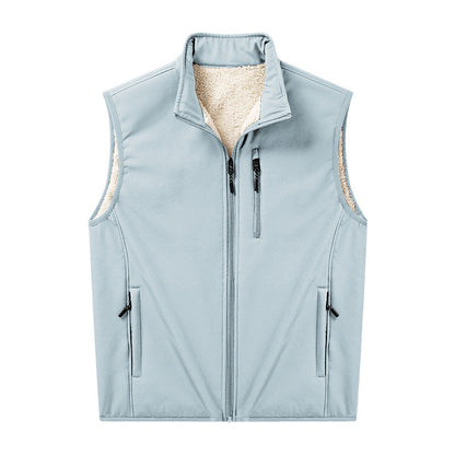 Boris | Herren Softshell-Weste mit Stehkragen und Reißverschluss