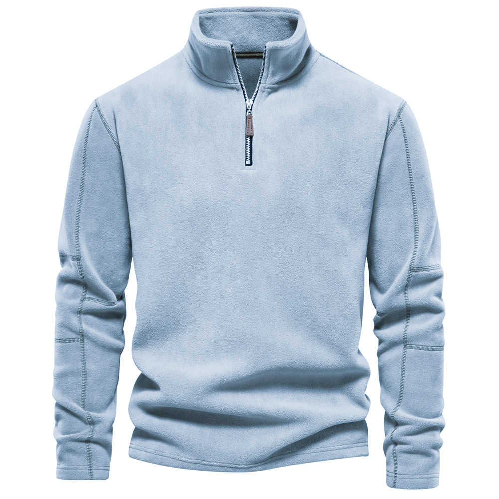 Stefan | Herren Sweatshirt mit Stehkragen und Reißverschluss