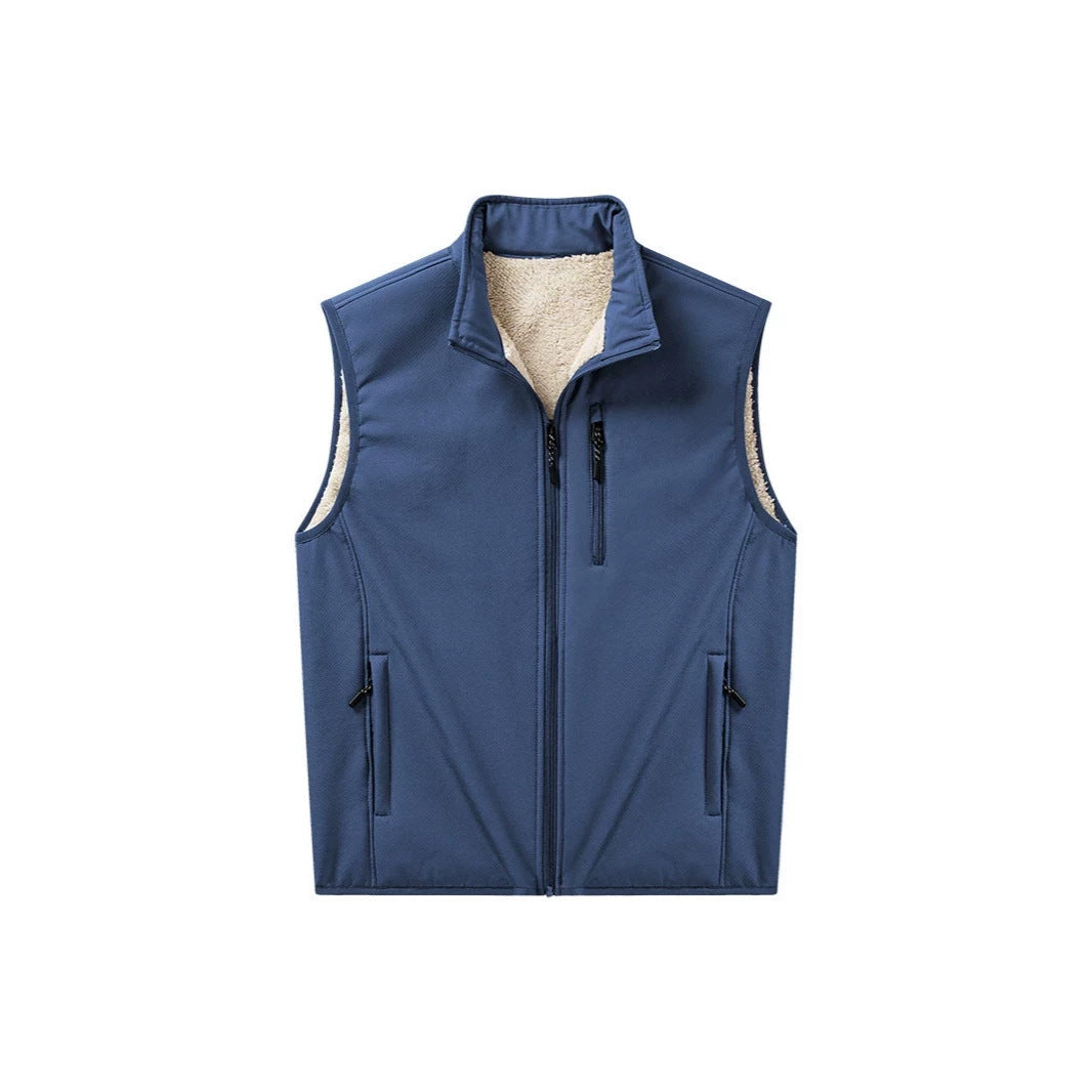 Boris | Herren Softshell-Weste mit Stehkragen und Reißverschluss