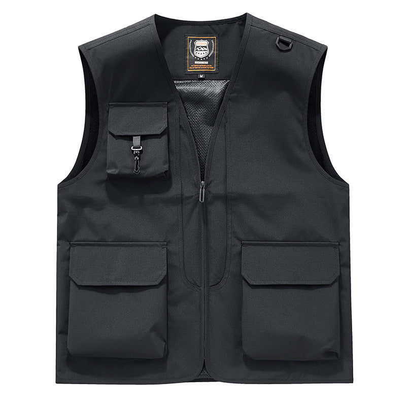 Bjorn | Herren Multifunktionale Utility-Weste mit Mehrfachtaschen