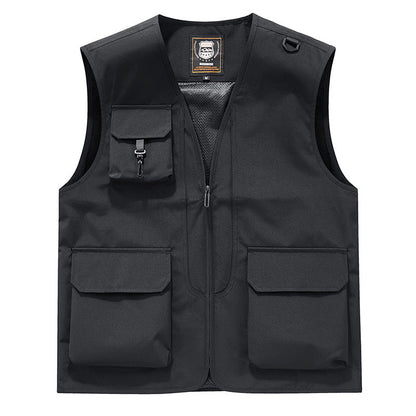 Bjorn | Herren Multifunktionale Utility-Weste mit Mehrfachtaschen