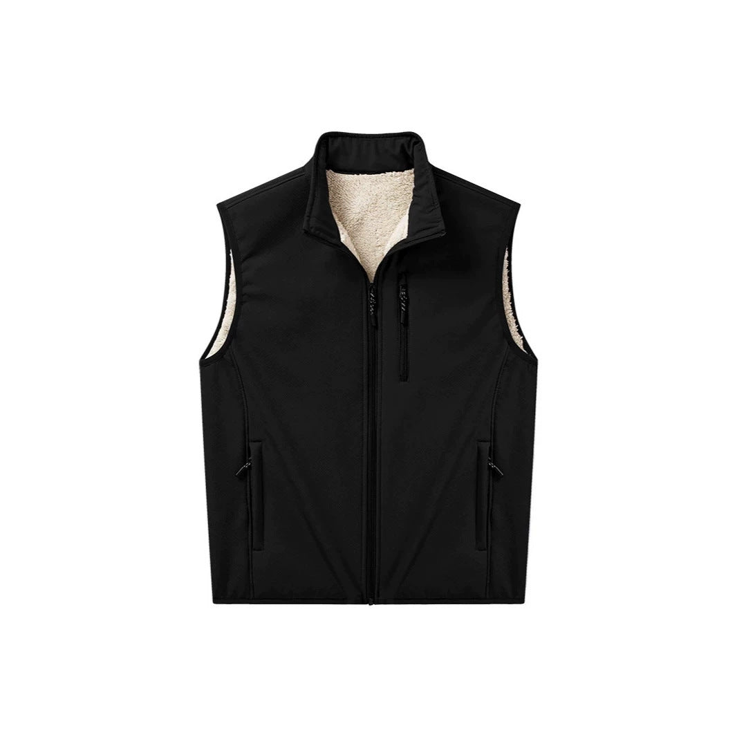 Boris | Herren Softshell-Weste mit Stehkragen und Reißverschluss