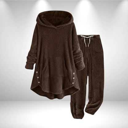 Yvette | Zweiteiliges Loungewear Set mit Kapuze für Damen
