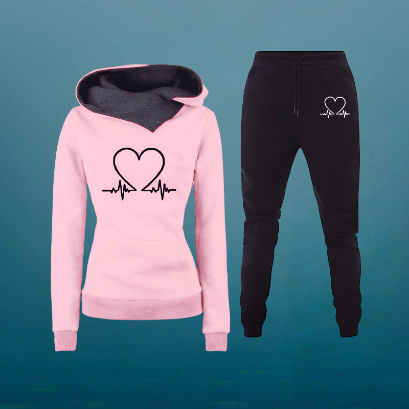 Bianca | Oversized Kapuzenpullover Jogginghose Set für Damen