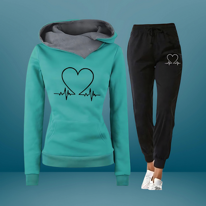 Bianca | Oversized Kapuzenpullover Jogginghose Set für Damen