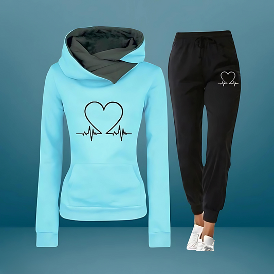 Bianca | Oversized Kapuzenpullover Jogginghose Set für Damen