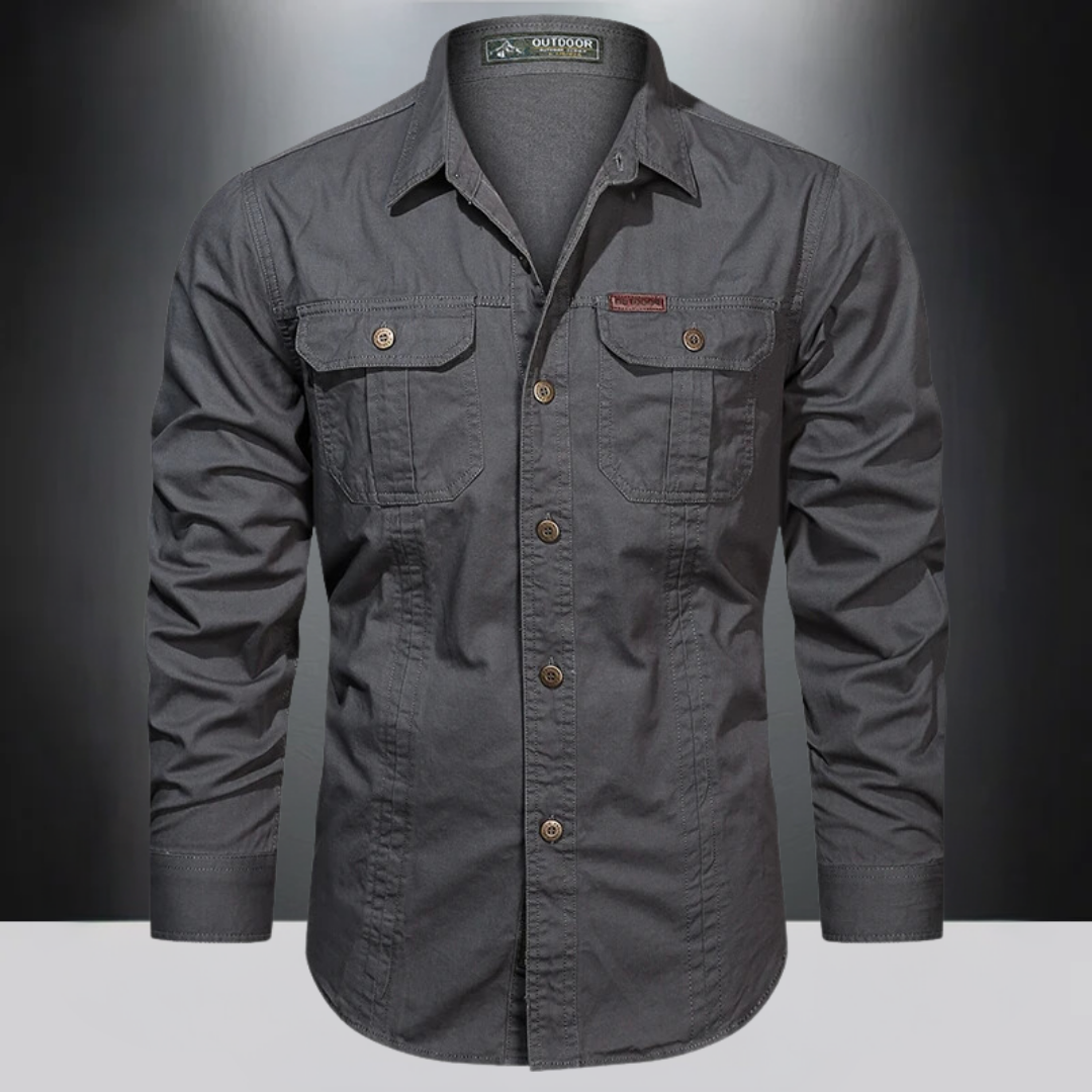 Job | Herren Outdoor Hemd Langarm mit Brusttaschen