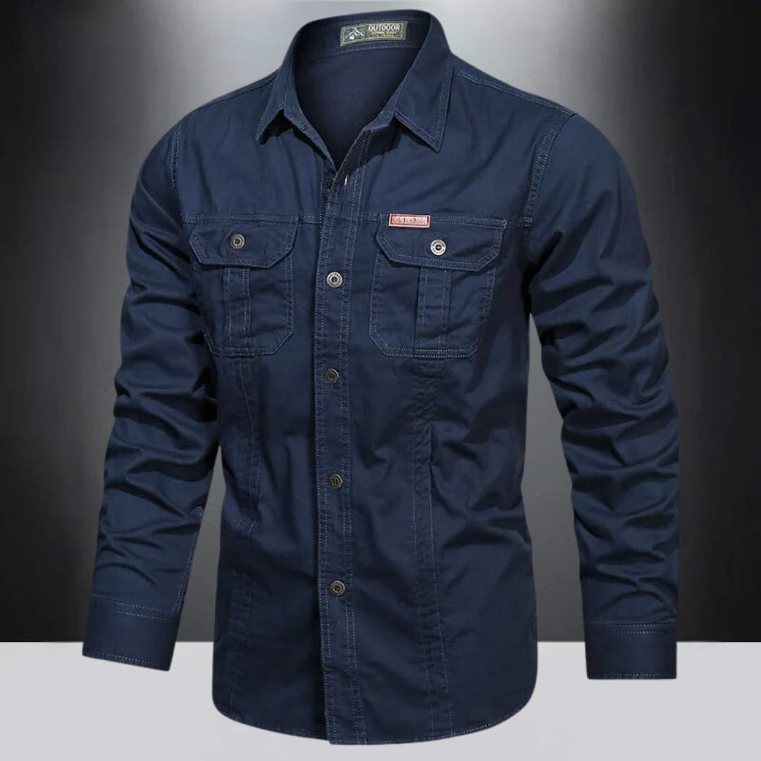 Job | Herren Outdoor Hemd Langarm mit Brusttaschen