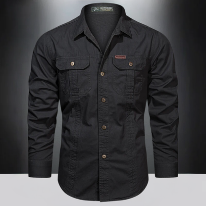 Job | Herren Outdoor Hemd Langarm mit Brusttaschen