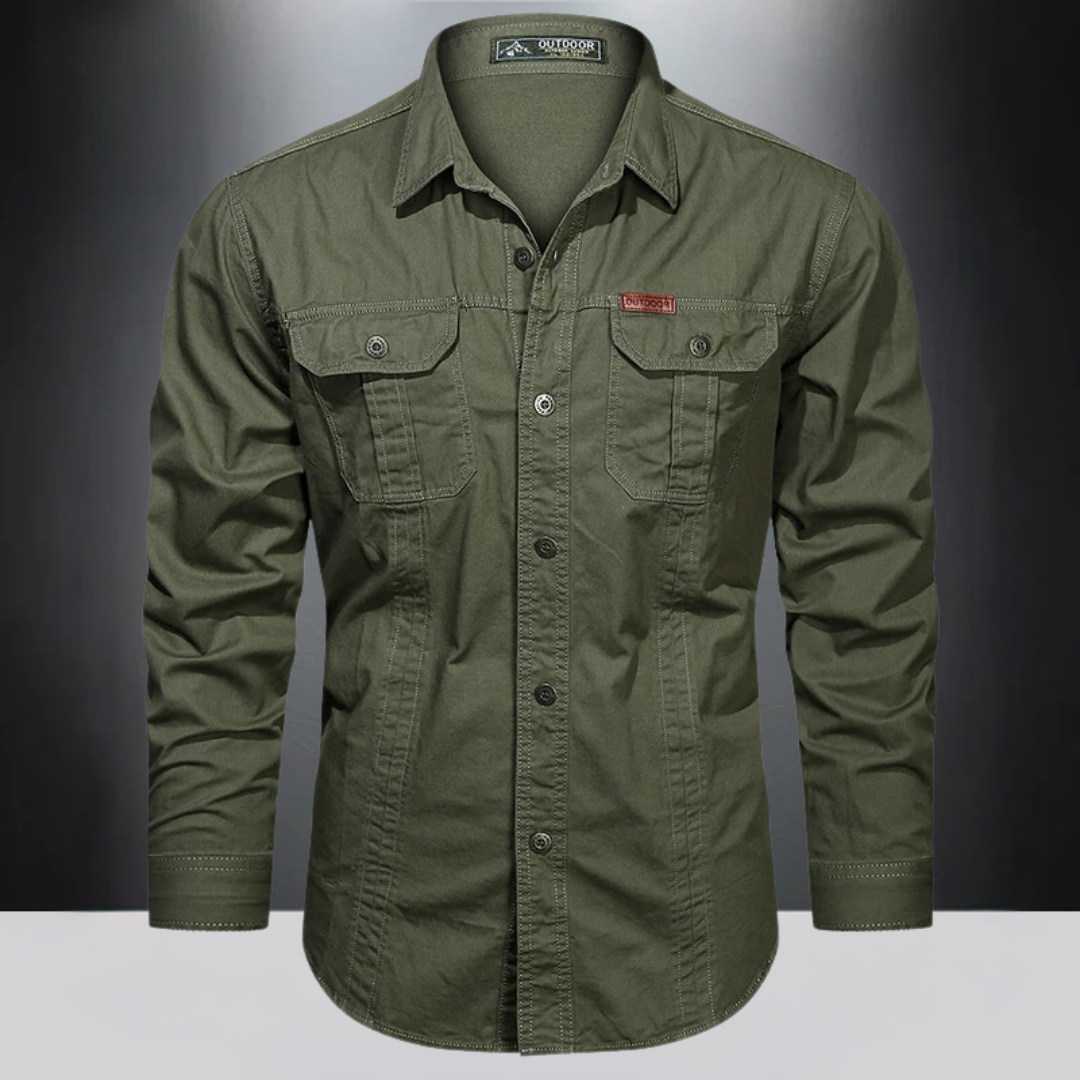 Job | Herren Outdoor Hemd Langarm mit Brusttaschen