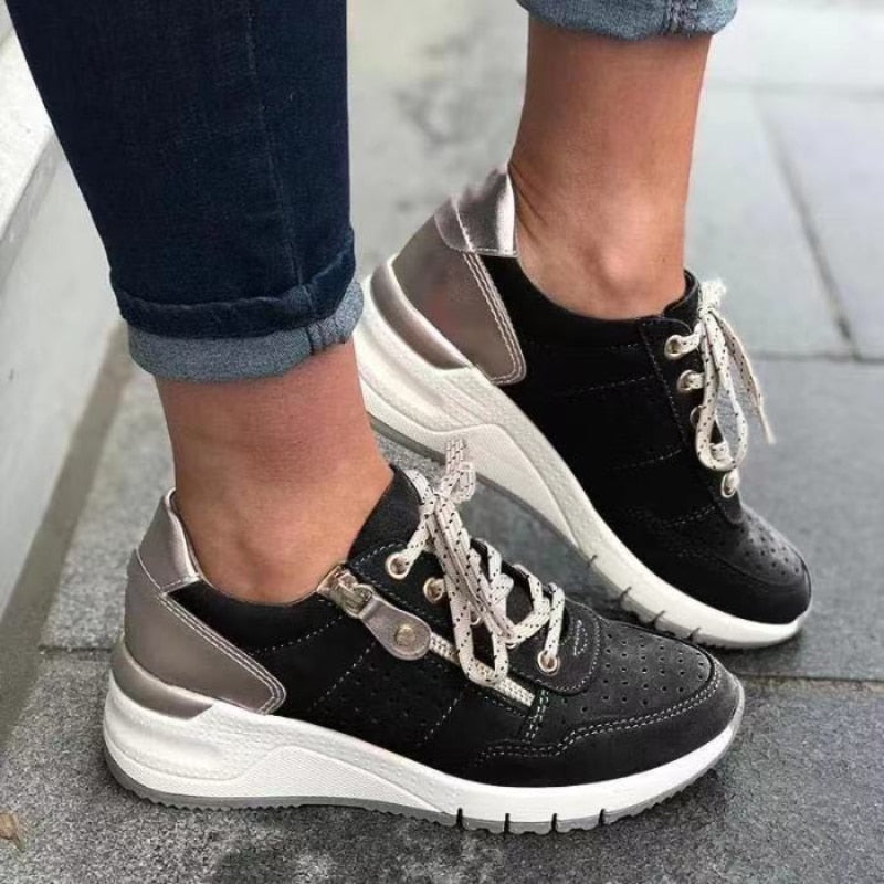 Linnea | Bequeme Sneaker mit Reißverschluss für Damen
