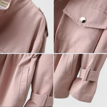 Colette | Eleganter Damenmantel mit Bindegürtel