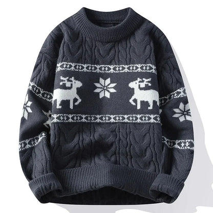 Colby | Weihnachtspullover Rentier Norwegermuster Herren