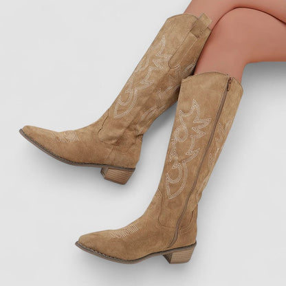 Nieke Western-Stiefeletten Damen mit Reißverschluss