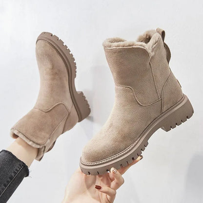 Brigitte | Damen Stiefeletten mit Reißverschluss und Blockabsatz