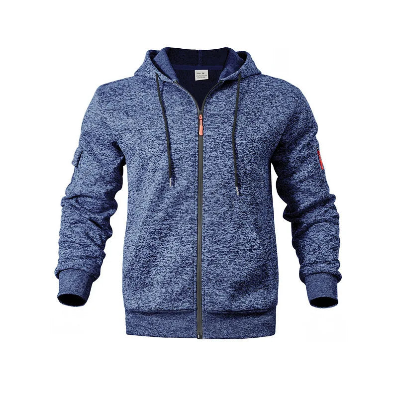 Emil | Herren Fleecejacke mit Reißverschluss und Taschen