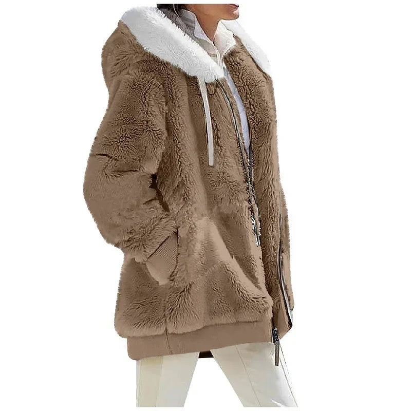 Catharina | Winterjacke Damen Oversized Kapuzenjacke