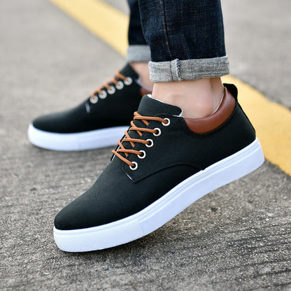 Lars Robuste Herren Sneakers mit weißer Sohle