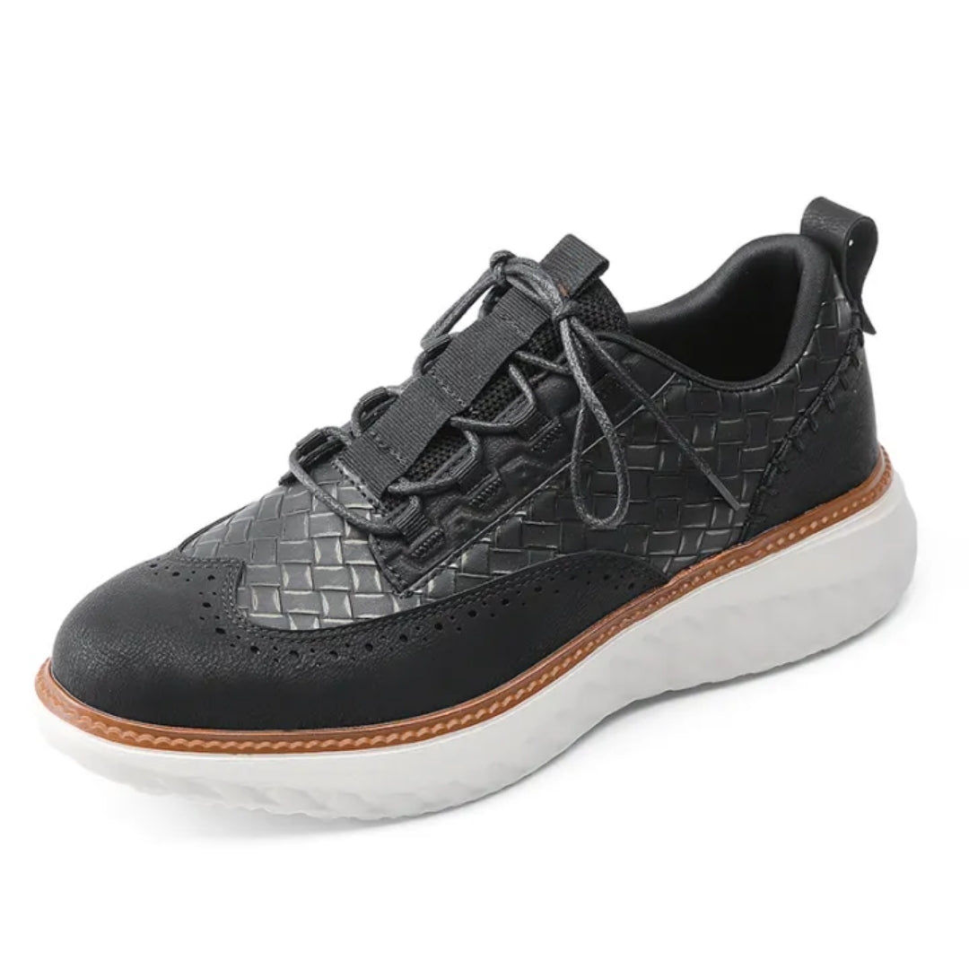 Egon | Herren Brogue Sneaker mit breiter Passform, Schnürung