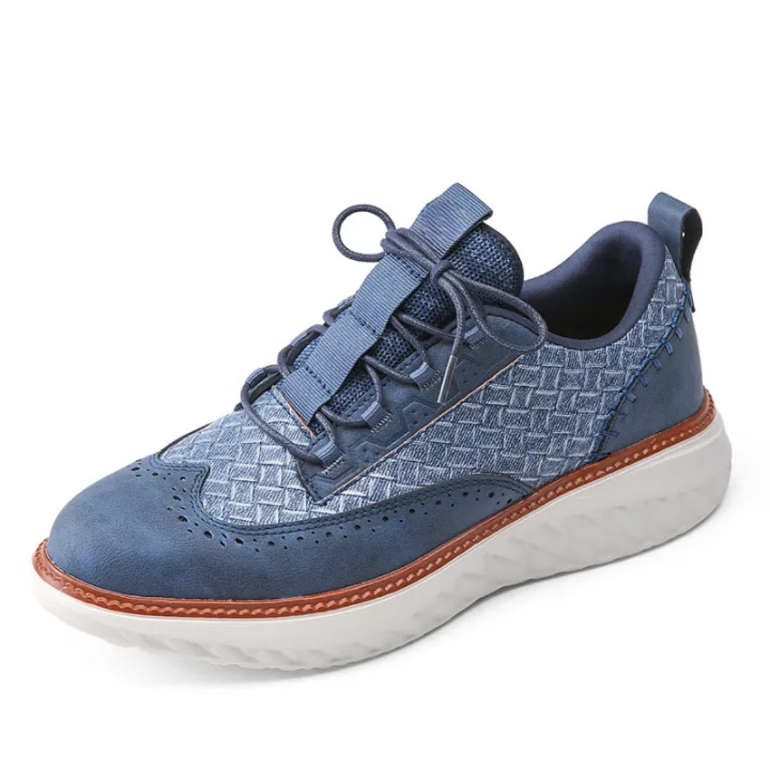 Egon | Herren Brogue Sneaker mit breiter Passform, Schnürung