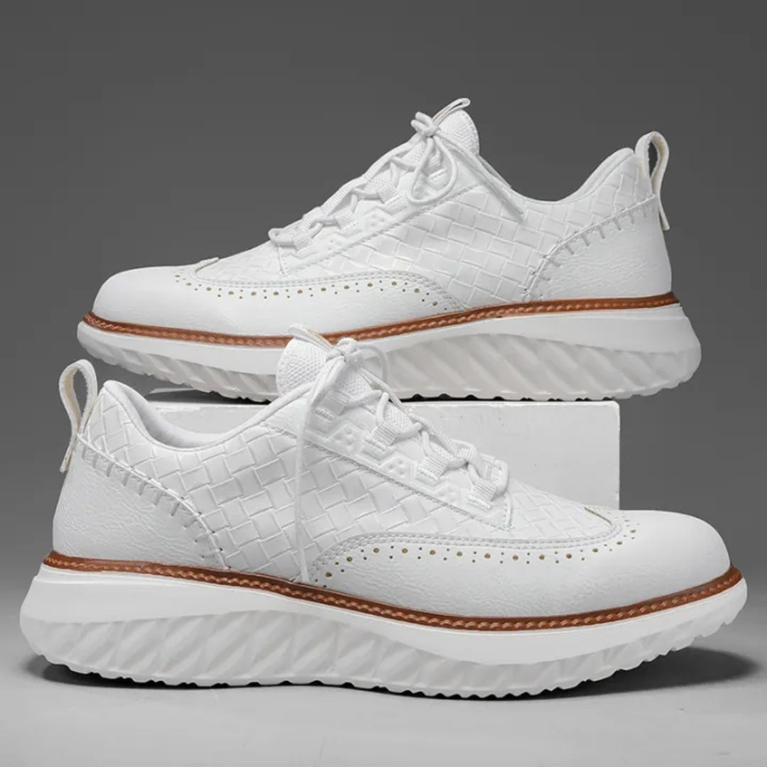 Egon | Herren Brogue Sneaker mit breiter Passform, Schnürung