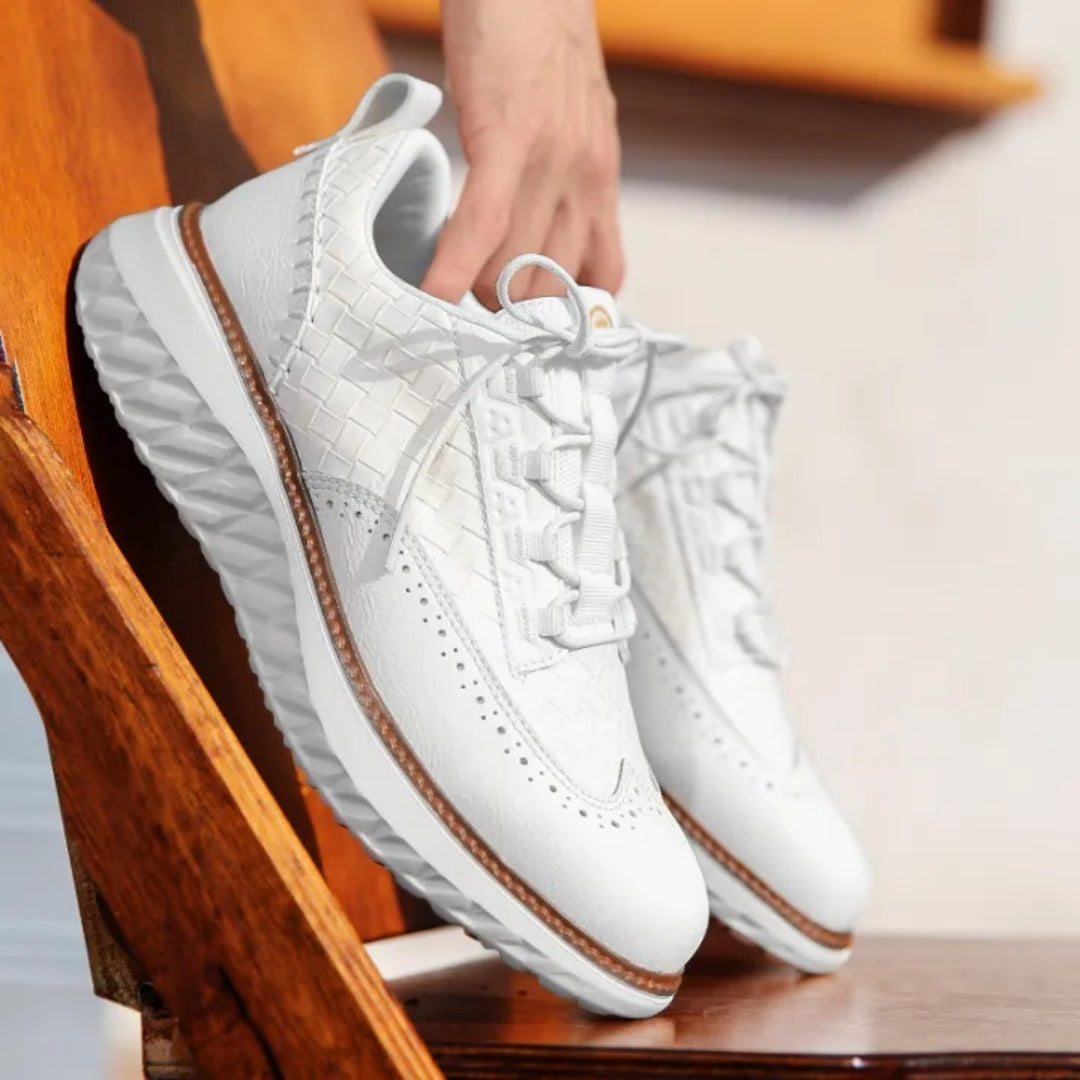 Egon | Herren Brogue Sneaker mit breiter Passform, Schnürung