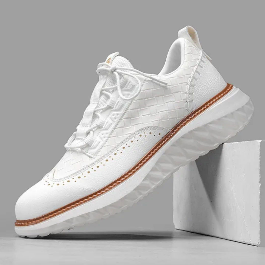 Egon | Herren Brogue Sneaker mit breiter Passform, Schnürung