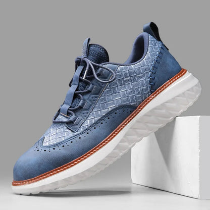Egon | Herren Brogue Sneaker mit breiter Passform, Schnürung
