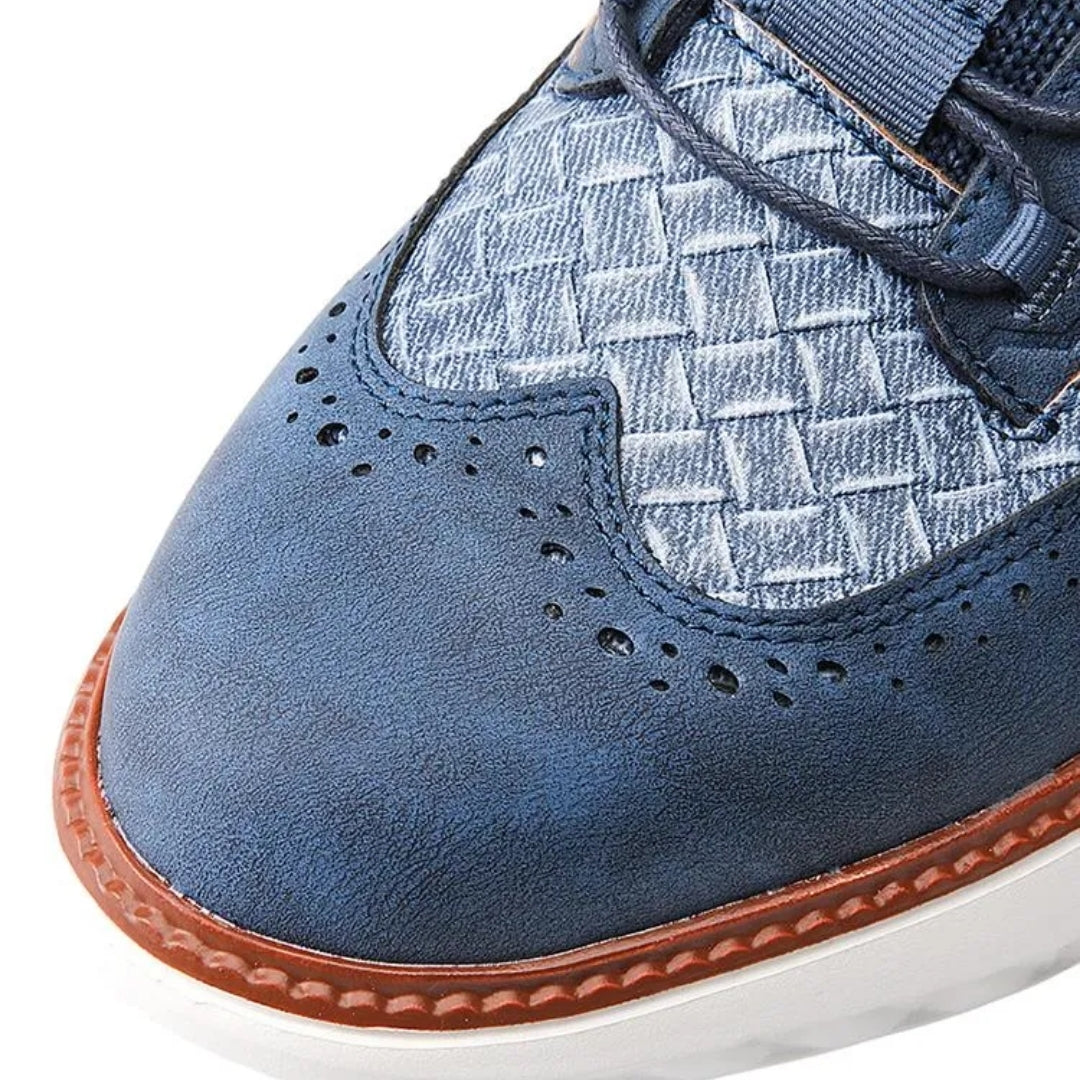 Egon | Herren Brogue Sneaker mit breiter Passform, Schnürung