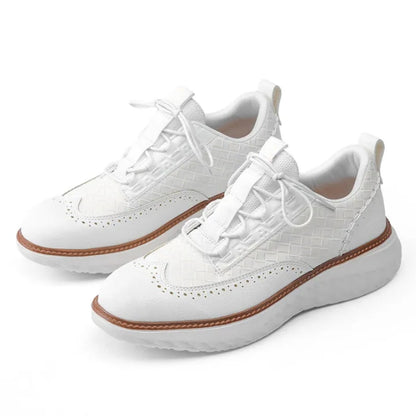 Egon | Herren Brogue Sneaker mit breiter Passform, Schnürung