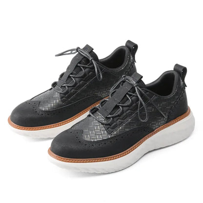 Egon | Herren Brogue Sneaker mit breiter Passform, Schnürung
