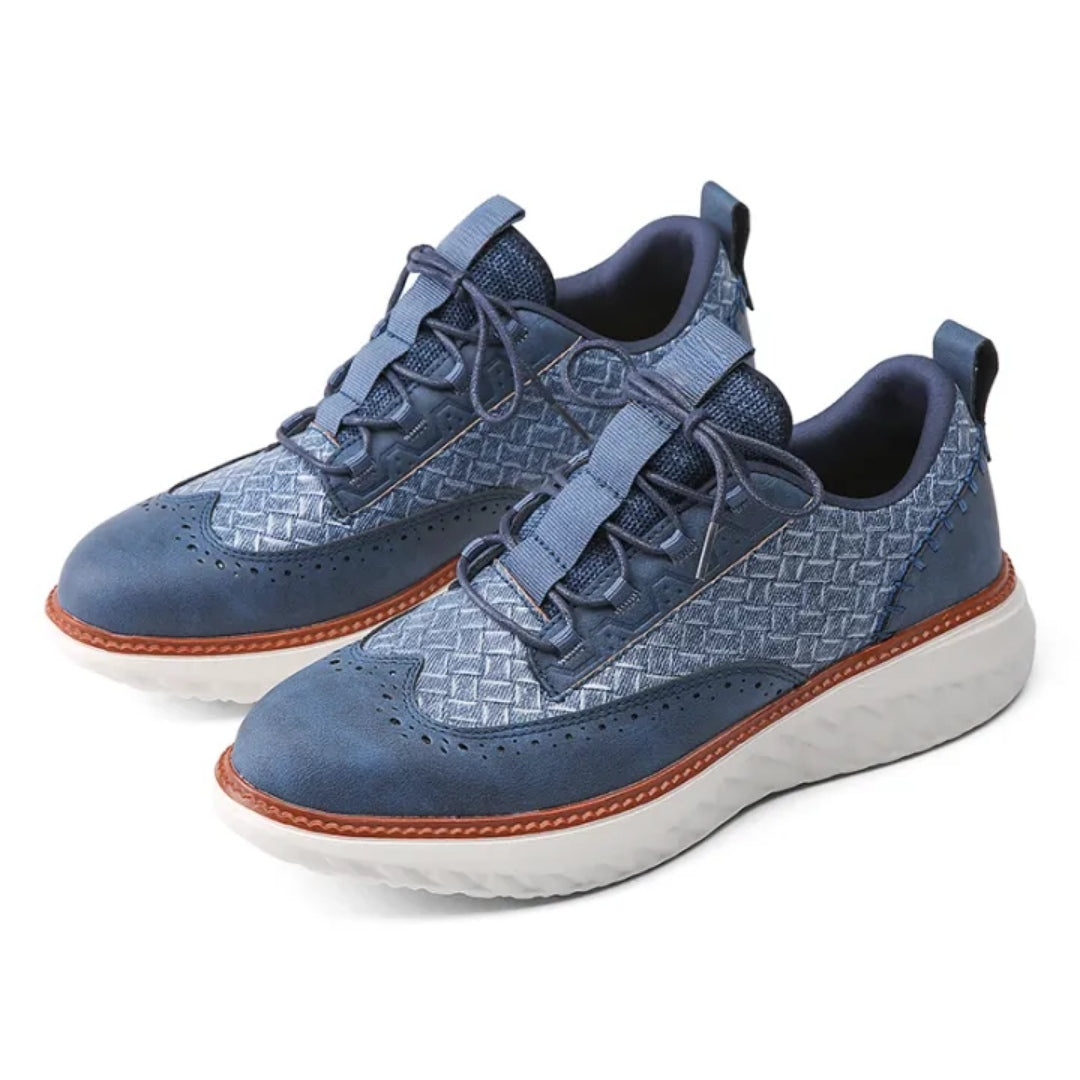 Egon | Herren Brogue Sneaker mit breiter Passform, Schnürung