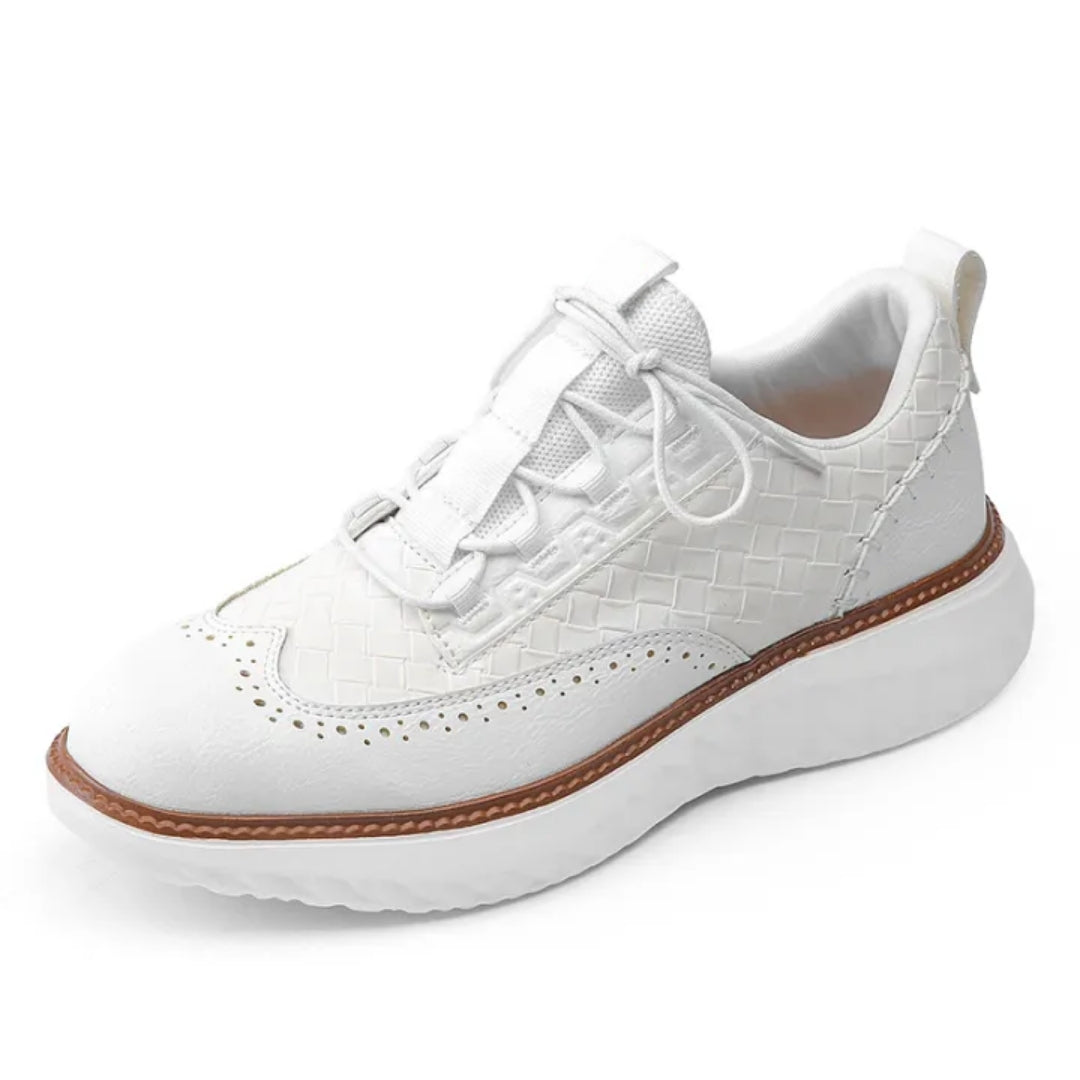 Egon | Herren Brogue Sneaker mit breiter Passform, Schnürung