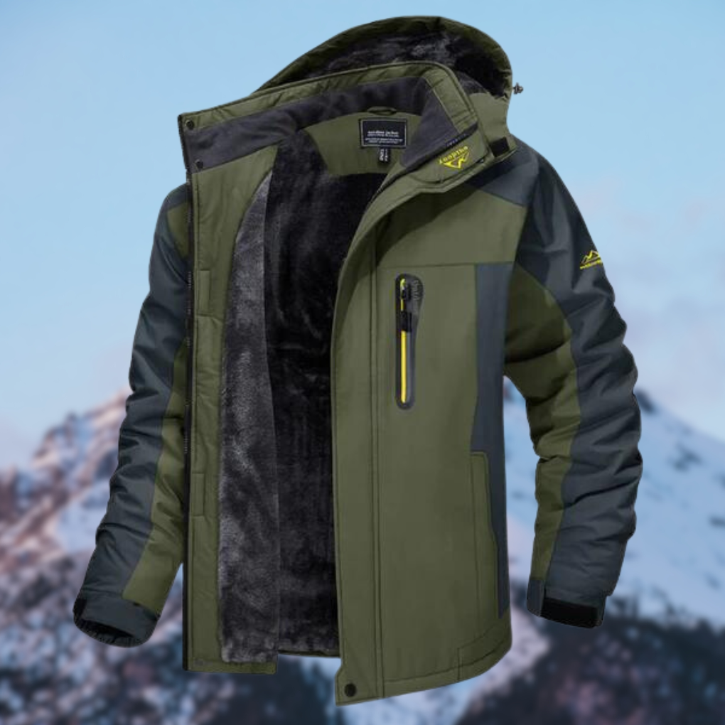 Felix Wasserdichter Winter Mantel mit Kapuze für Herren